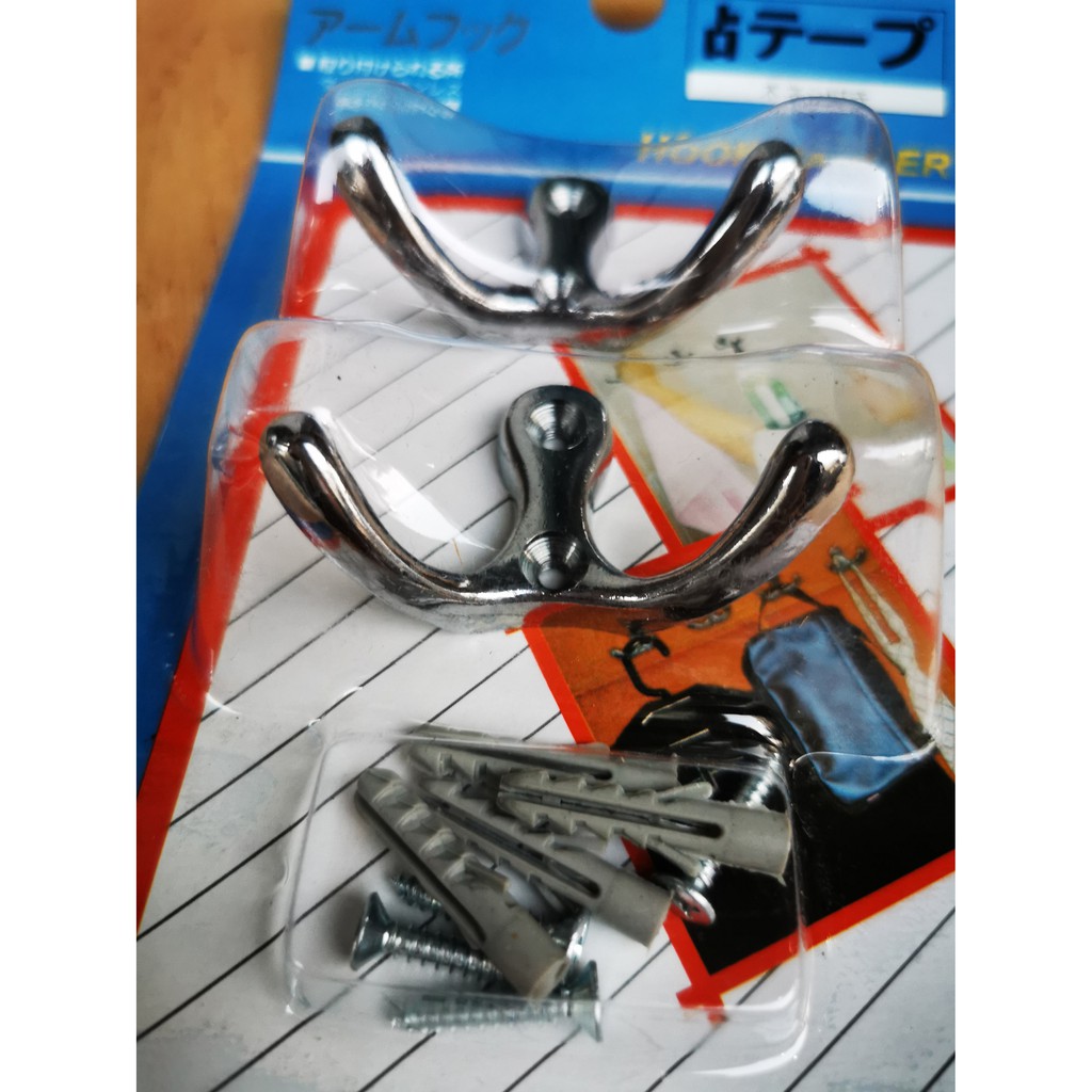 GANTUNGAN BAJU 2 KAIT ISI 2 BUAH KENMASTER HANGER HANGGER HOOK kapstok