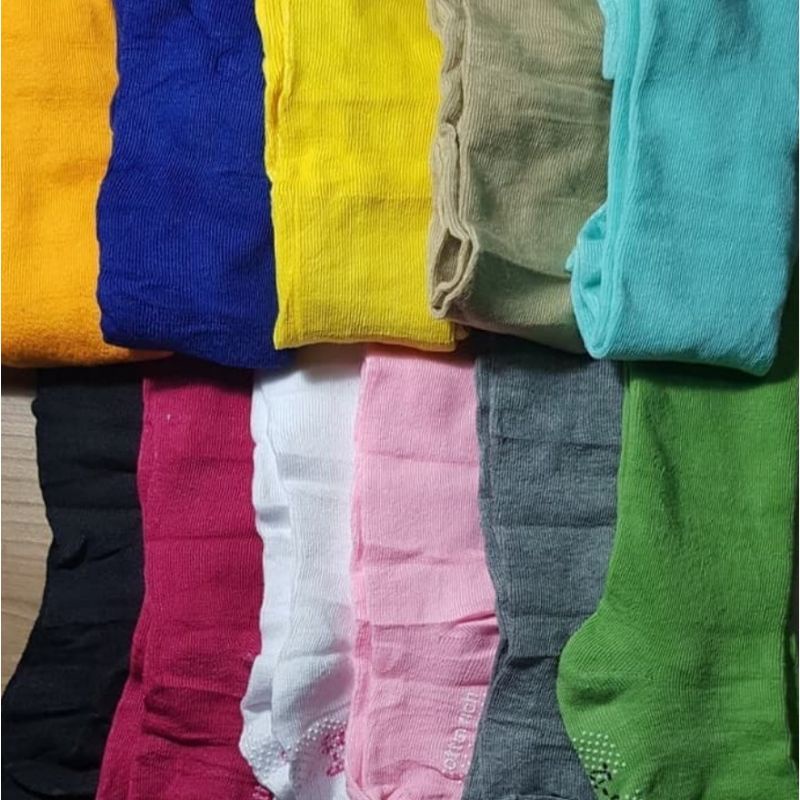 4in1 Legging Cotton Rich Tutup Kaki Motif/Polos Size 0-6/6-12