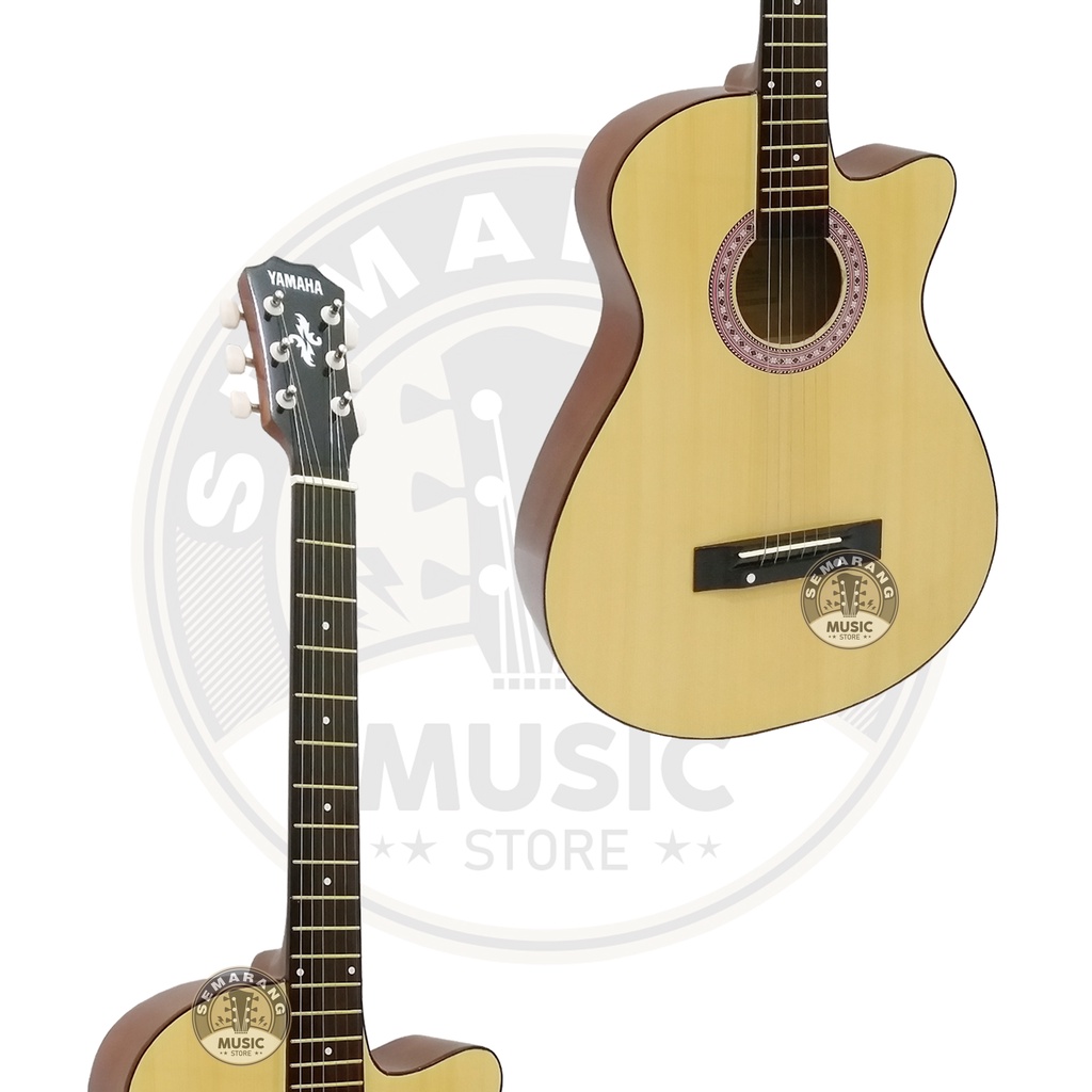 PROMO!!! Gitar Akustik Termurah Bonus Softcase Pick Senar Cadangan Packing Kayu &amp; Bubble Warp