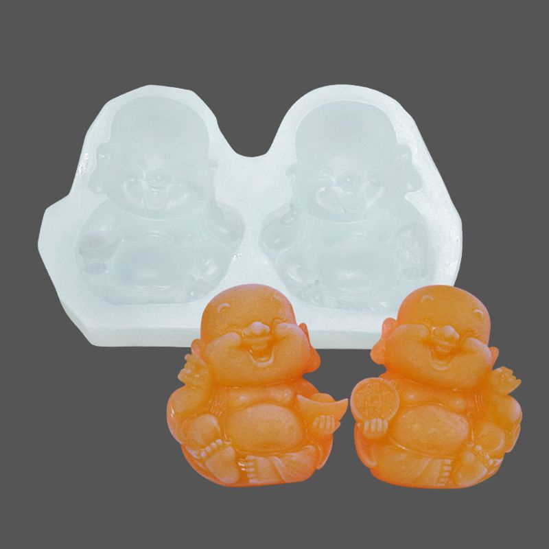 SIY  Maitreya Buddha Pendant Resin Casting  Mold Buddhism  Epoxy Resin Mold Jewelry Making Soap Candle Mould Making Art Tools