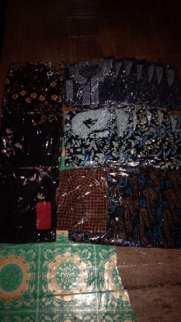 Kemeja Batik Kerja Big Size Jumbo Size Fit Xxl Ld 115 Warna Hitam Putih Casual Formal Kondangan