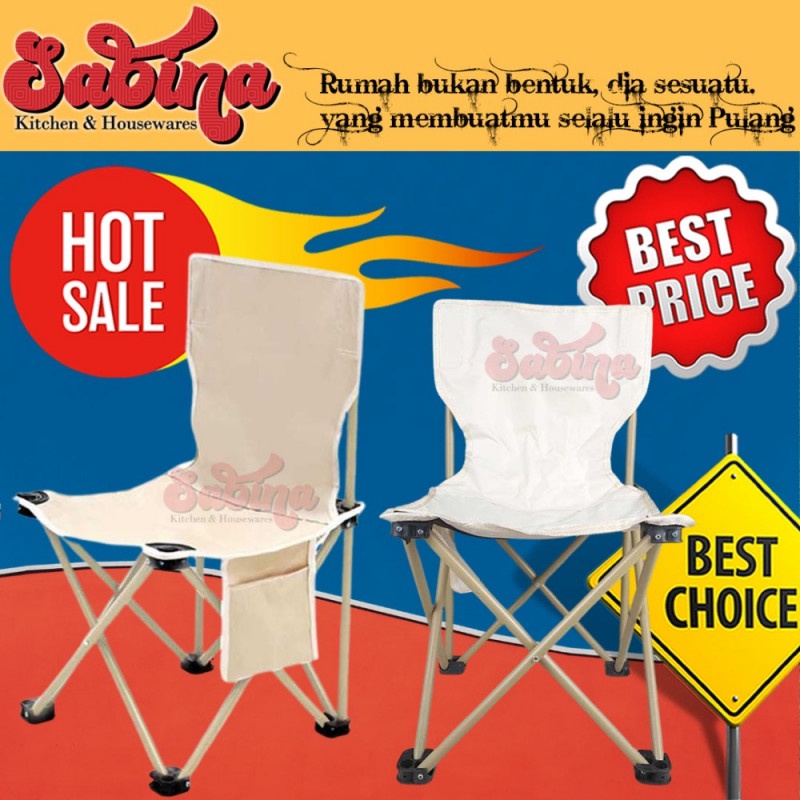 Kursi Lipat Portable Memancing  Fishing Chair Outdoor Camping AE48