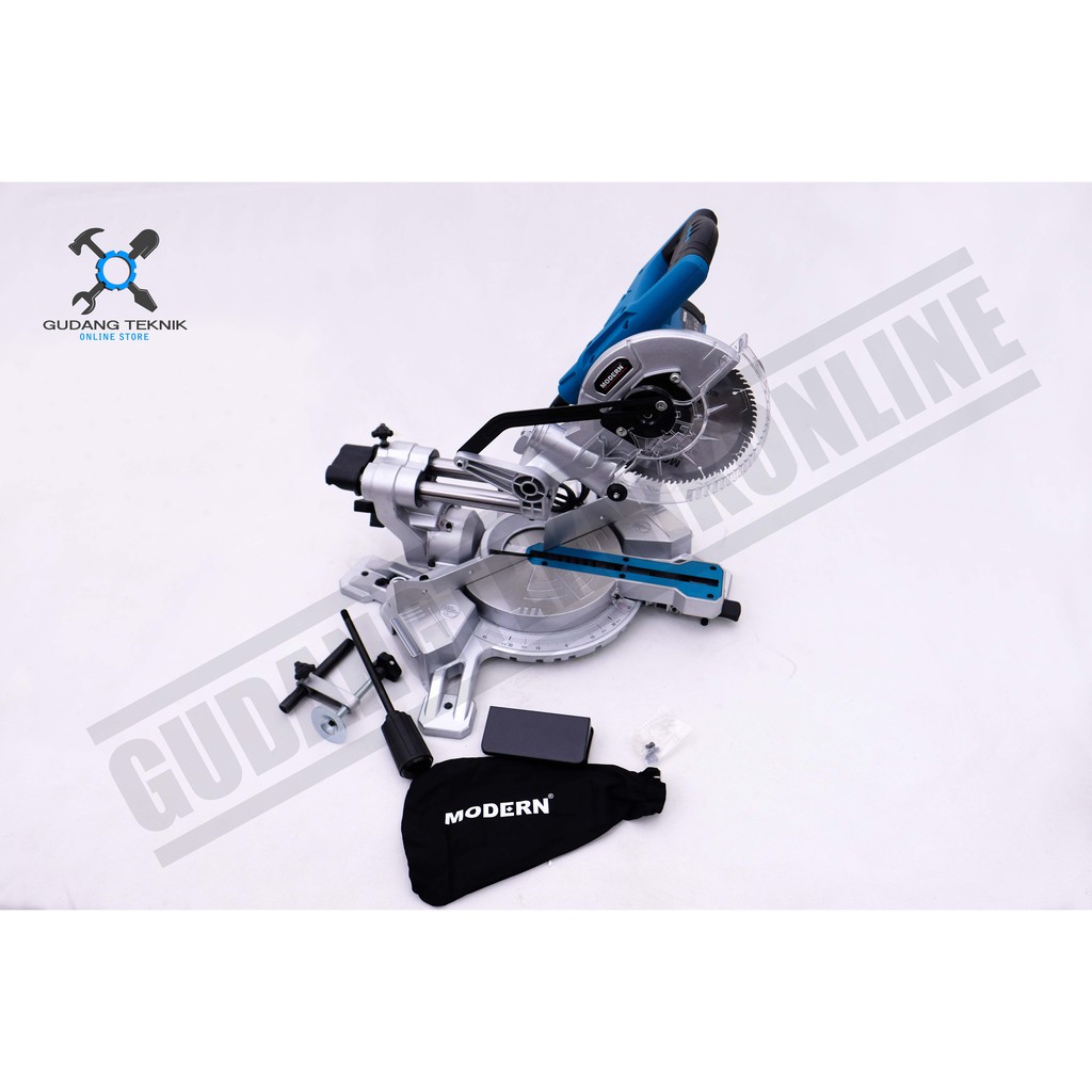 Modern M-3760 / Mesin Potong Aluminium Modern M 3760 Sliding / Miter Saw Modern 7 Inch M3760