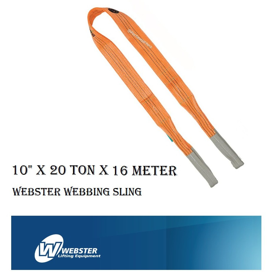 

Webster Webbing Sling 10" x 20 ton x 16 meter