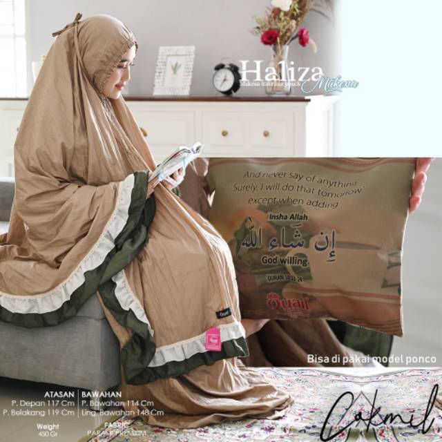 MUKENA HALIZA - MUKENA TRAVELLING QUAIL - PREMIUM BY ORIGINAL QUAIL