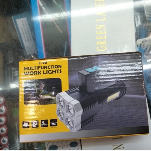 Senter led high power MX-5088/L-20(MX-2000)/TD-777 ( 4 LED + COB) Praktis dan Batrai Awet