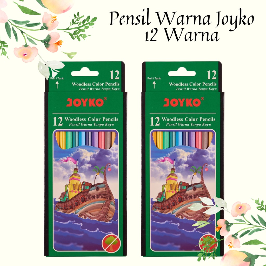 

Pensil Warna Joyko 12 Warna