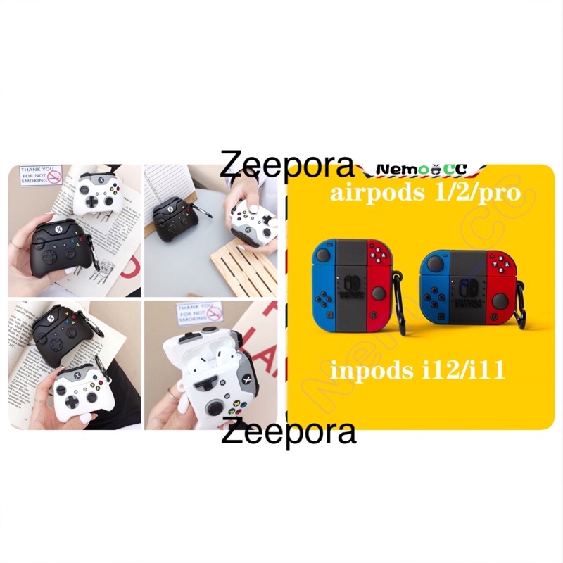 Airpods case model nintendo Playstation video game (hanya case saja) casing airpod