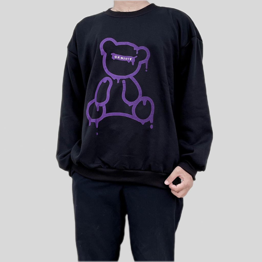 GENIUS BEAR SWEATER OVERSIZE PRIA SWITER CREWNECK