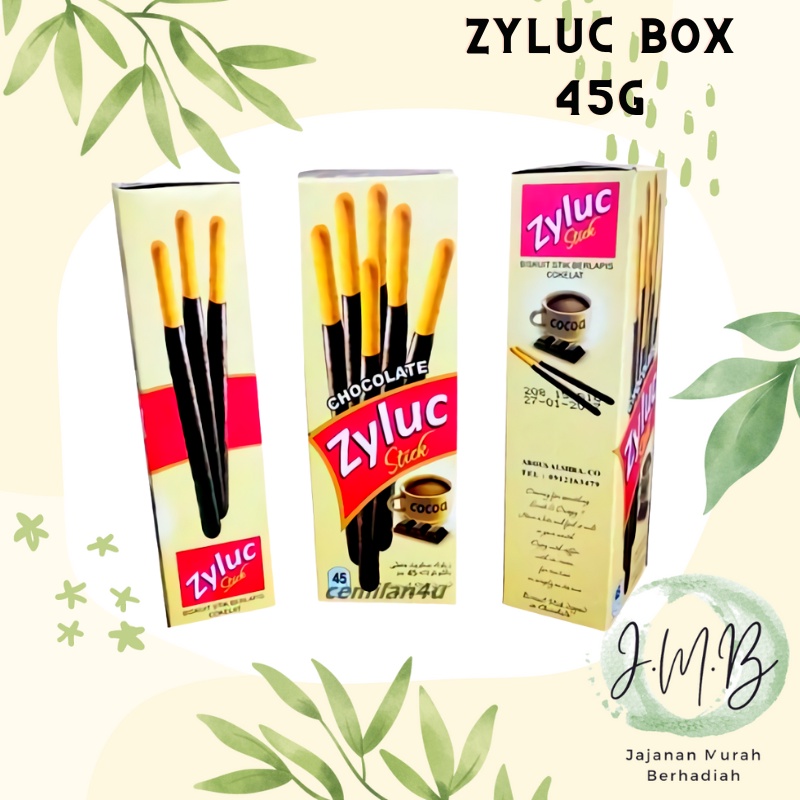 

BISKITOP - Zyluc Stick Coklat Box 45g Biskuit Stick Kue Kering Stick Anak Dewasa Enak Renyah Coklat