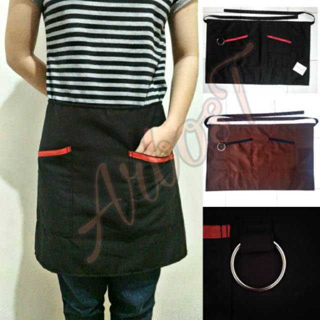 Apron / Apron mini celemek waiters celemek setengah badan