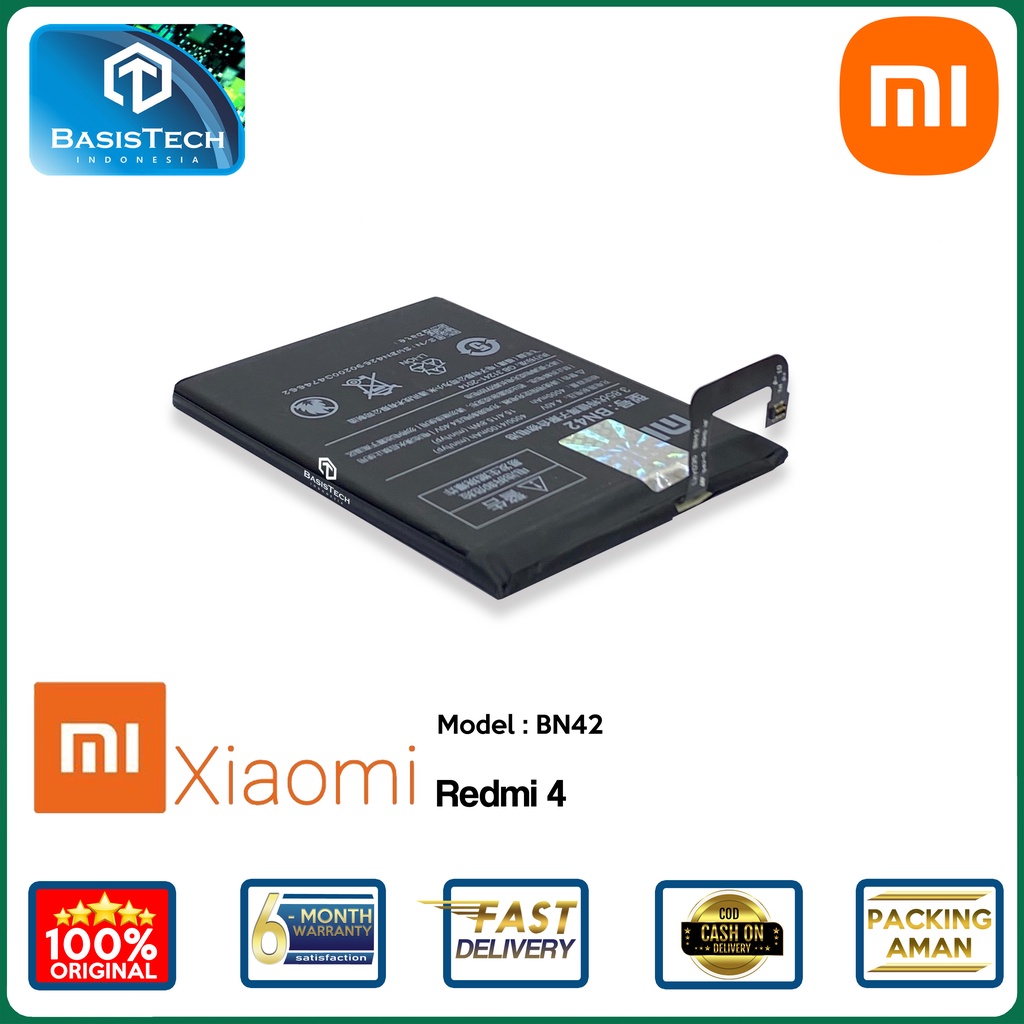 BATERAI XIAOMI REDMI 4 - BN42 - ORI