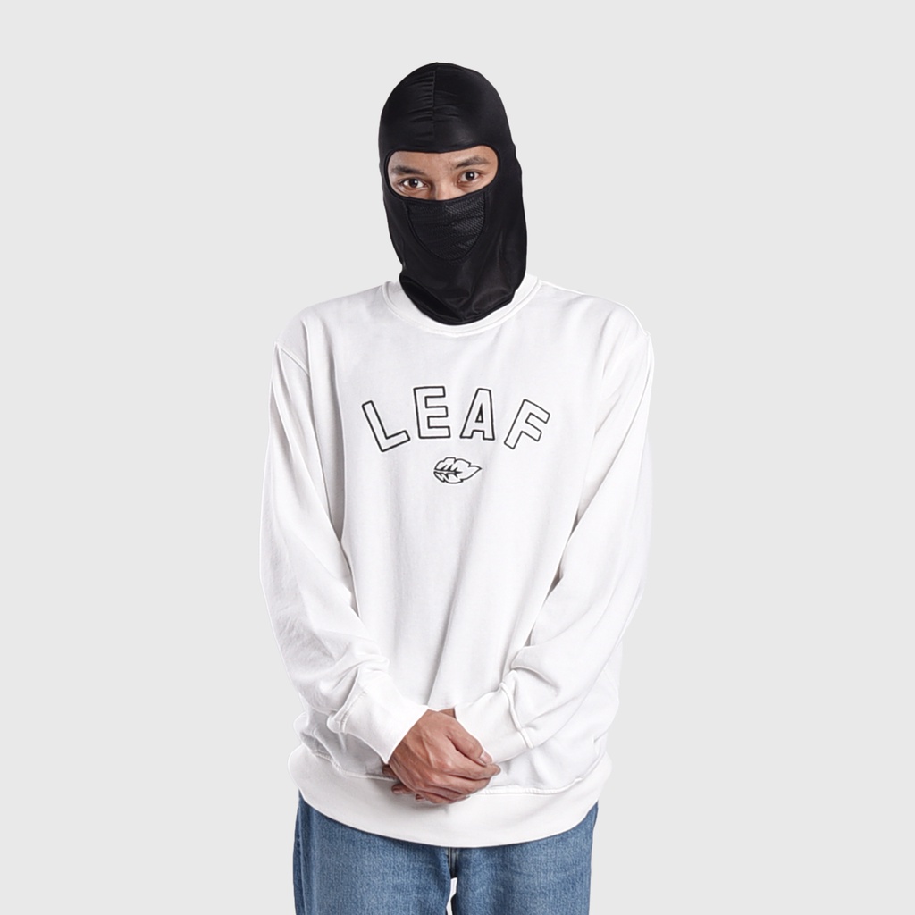 LEAF Y2K White Crewneck