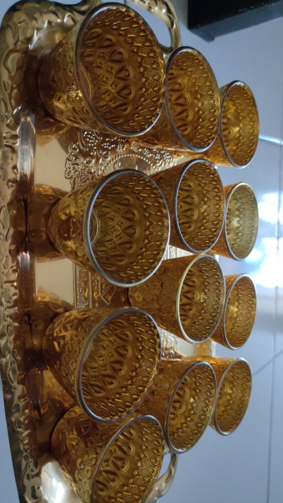 Gelas Air Zamzam Gelas Cucing Emas Gold/ Sliver Isi 12pcs