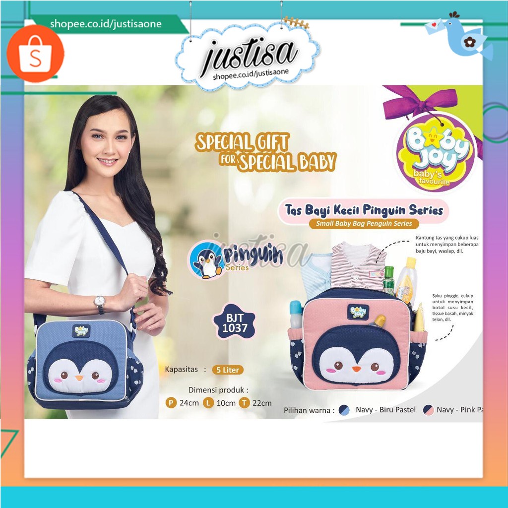 Promo !! BABY JOY TAS BAYI PINGUIN SERIES BJT 1037 TAS BAYI TERMURAH