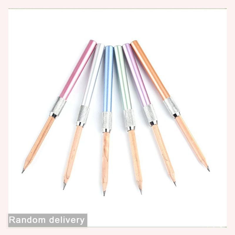

Extender Pencil Metal Single Head Pencil Extender Holder Sketch School Office Write Tool