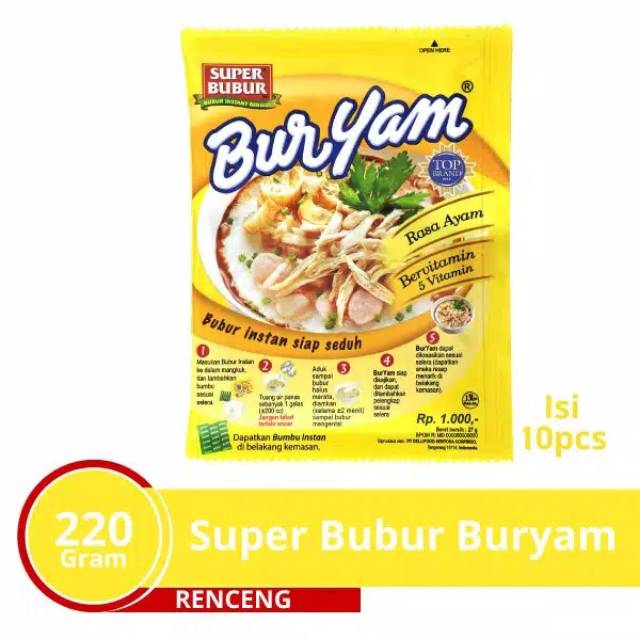 

Super Bubur Buryam Renteng 10 × 22gr