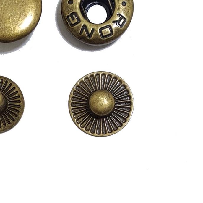 ► KANCING JAKET / KANCING CETET JEPRET BESI MING RONG 15 MM / 144 SET ◄