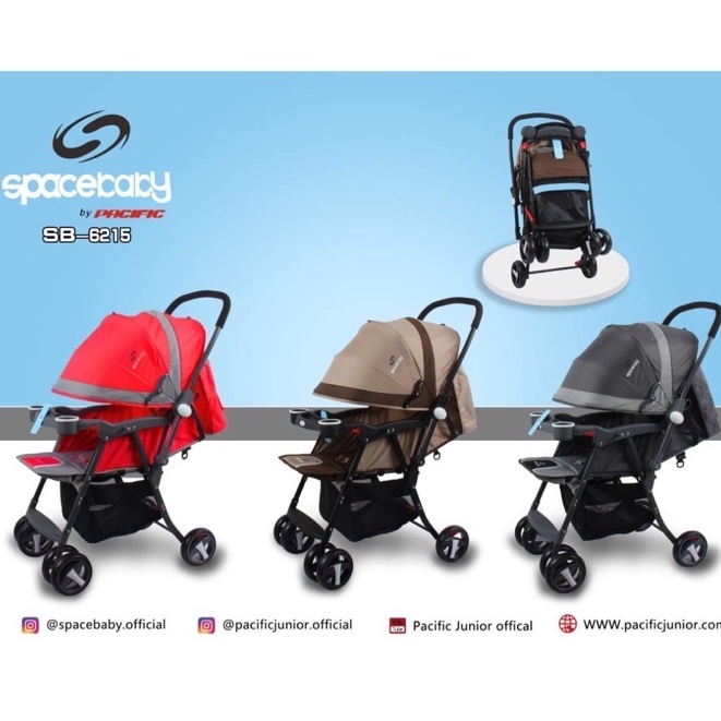 Jual Stoller Bayi Spacebaby Sb6215 New Born 3 Tahun Hadap Depan Belakang Shopee Indonesia