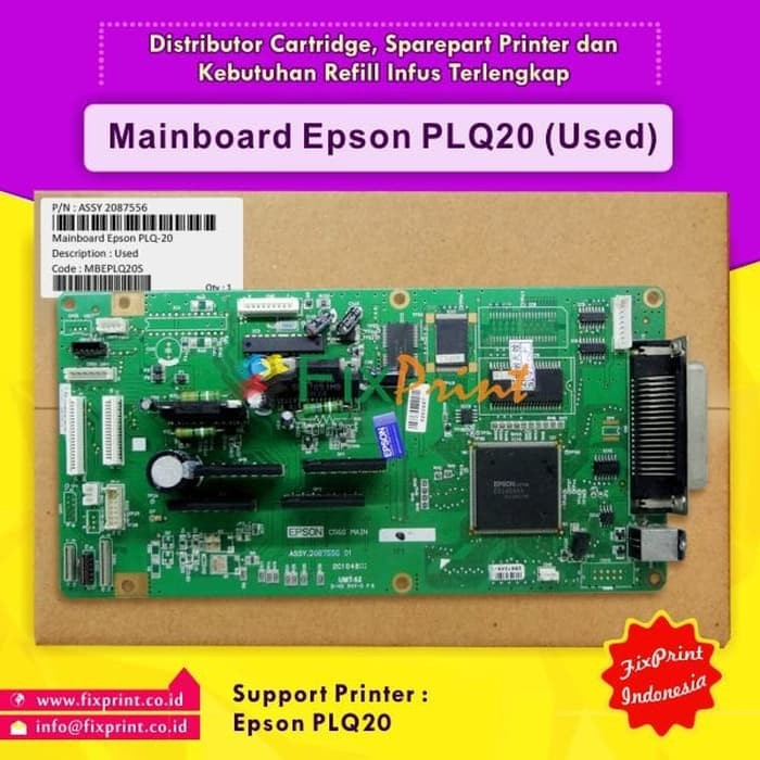 Original Mainboard Epson PLQ20 Board Motherboard Printer Dot Matrix PLQ-20