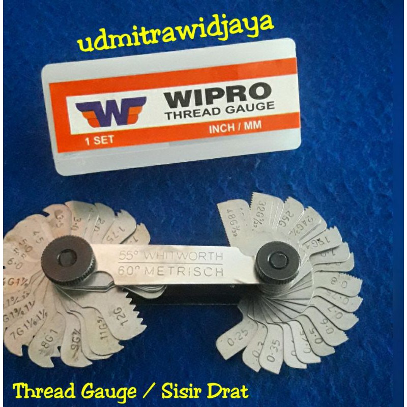 Thread Gauge / Sisir Drat /Suri Dratt / Thread Screw Picth Gauge  Wipro