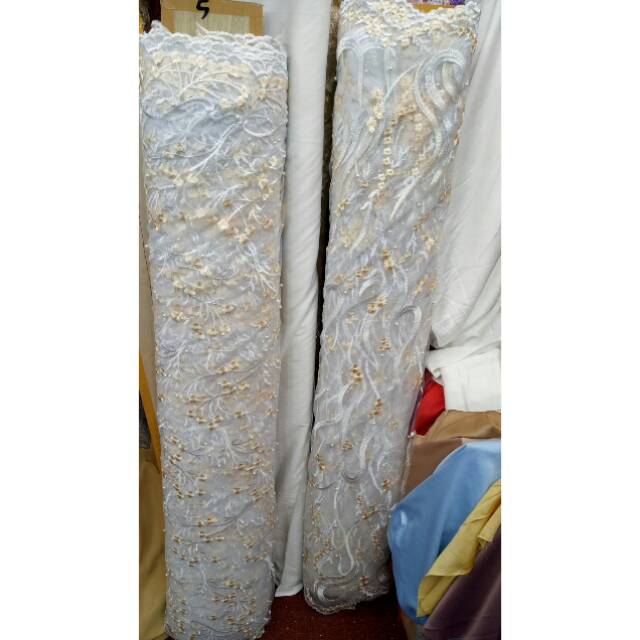 tile brokat two tone mutiara