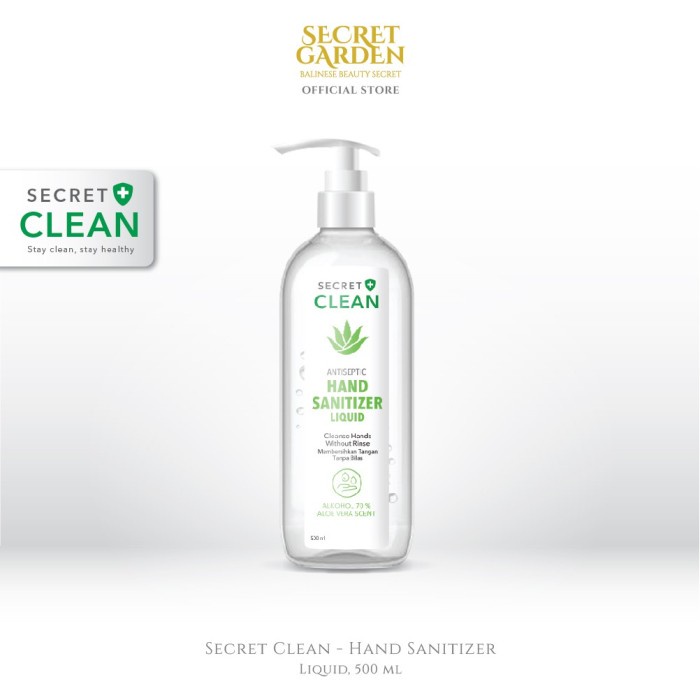 

Secret Clean Antiseptic Hand Sanitizer LIQUID 500ml