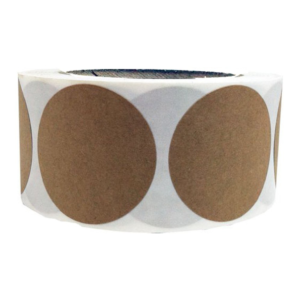

Coding dot label Brown Natural Kraft Paper Dot Stickers 2 Inch Round Circle Color self-adhesive