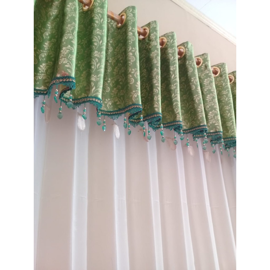 PONI GORDEN BLACKOUT PRINTING HIJAU