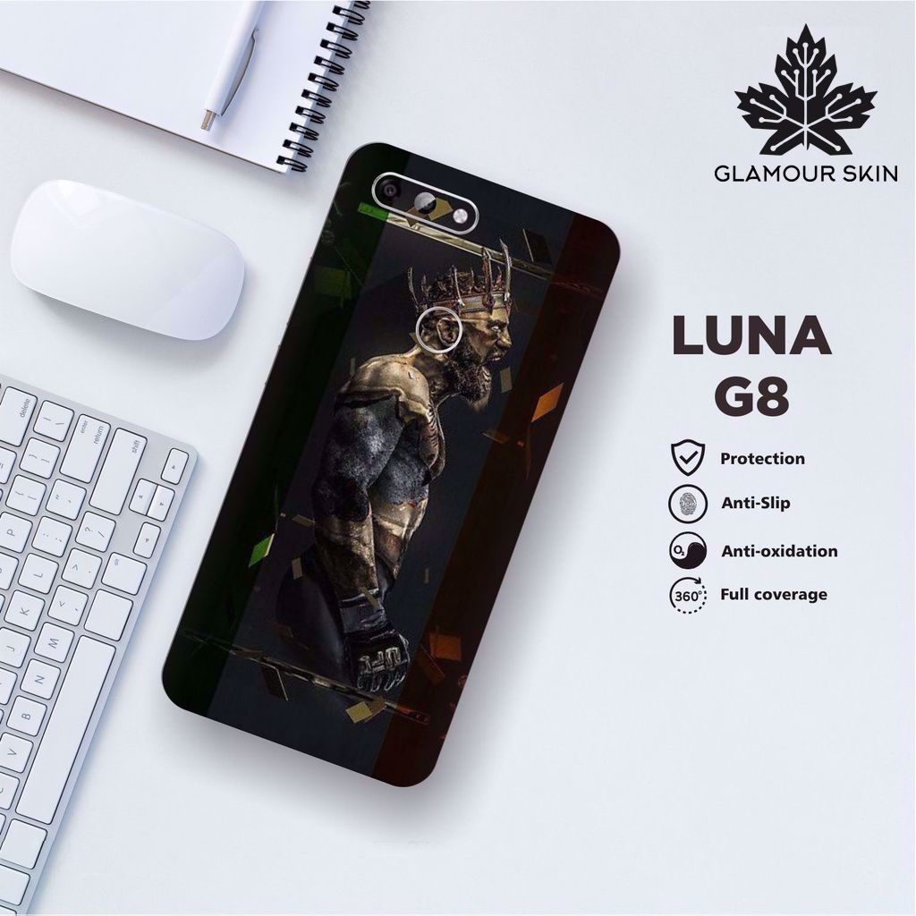 *(Dapat2PCS)* LUNA G8 Garskin Case/Stiker Protector Motif ZEUS