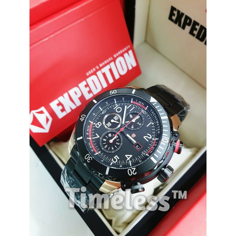 Jam Tangan Pria Expedition E 6795 M Black Rosegold