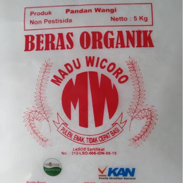 

Beras Organik ber sertifikasi