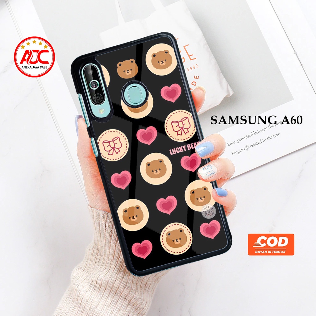 Case SAMSUNG A60 Casing SAMSUNG A60 Motif BEAR Aneka case Casing aero Sofcase Case hp Casing hp Case