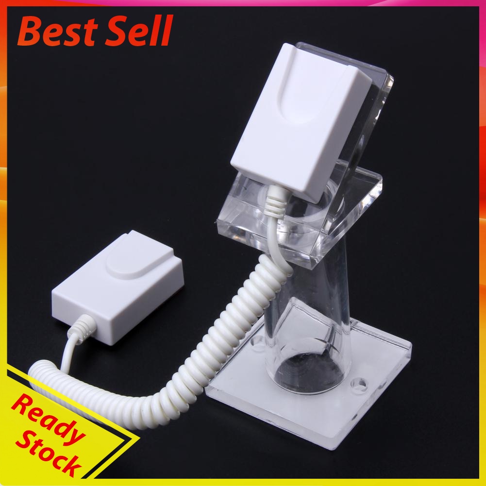 Oval-shaped Anti-theft Security Mobile Phone Display Stand Holder Spring