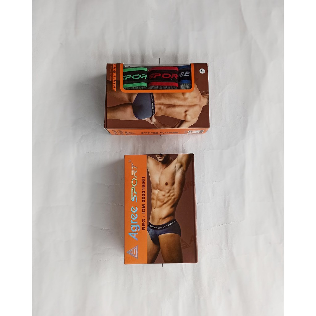 Agree Sport - 1 Pcs Celana dalam Pria Berkualitas tinggi