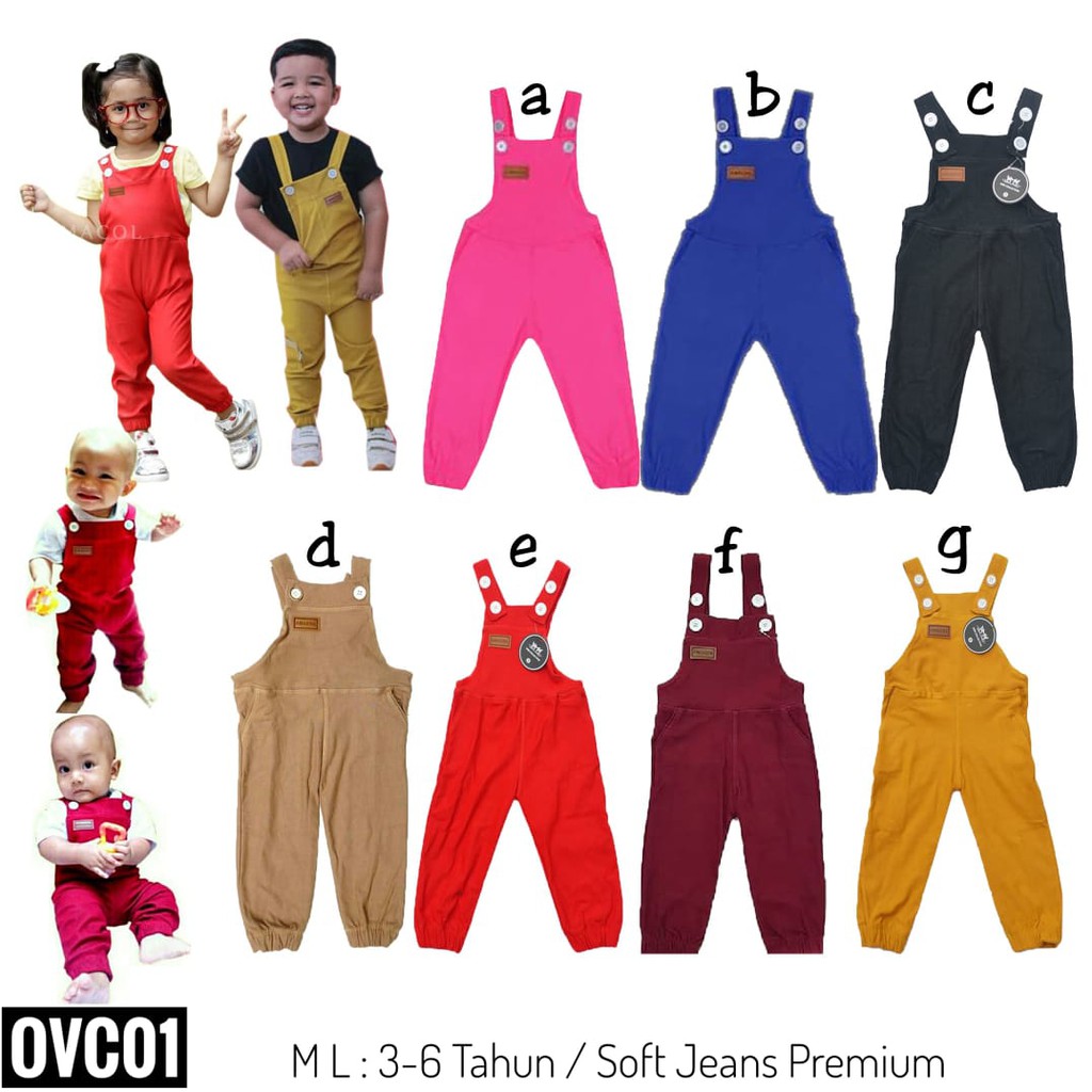Jumper (Overall Anak) By Amacol / Overall Jogger Anak Amacol / overall celana murah/ celana kodok
