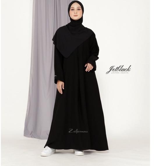 Paling Sesuai.. Abaya HItam Abaya Syari Abaya Turki Abaya Jetblack Abaya Basic Abaya Polos ZAHRA