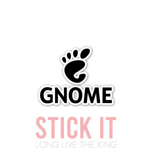 

Stiker sablon setrika DTF kaos baju sticker vinyl gnome linux 9