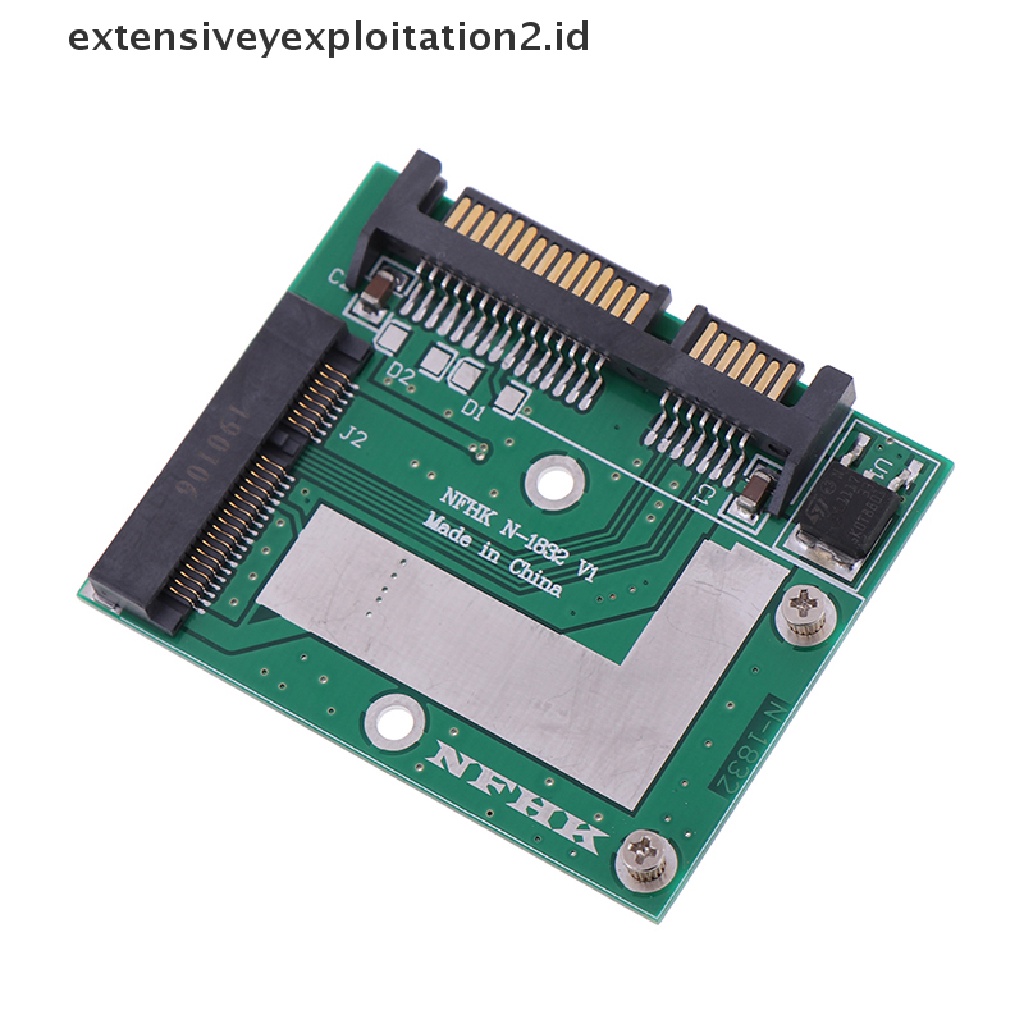 Id mSATA ssd Ke 2.5 '' SATA 6.0gps Papan Modul adapter Konverter Kartu mini pcie ssd