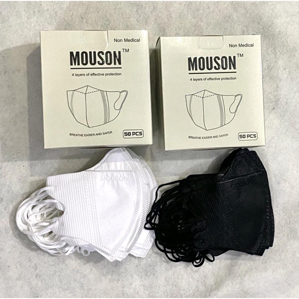 DUCKBILL MOUSON 4PLY/ DUCKBILL HITAM PUTIH TEBAL