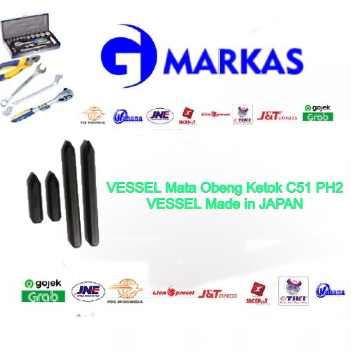 VESSEL Mata Obeng Ketok C51 PH2 VESSEL Made in JAPAN