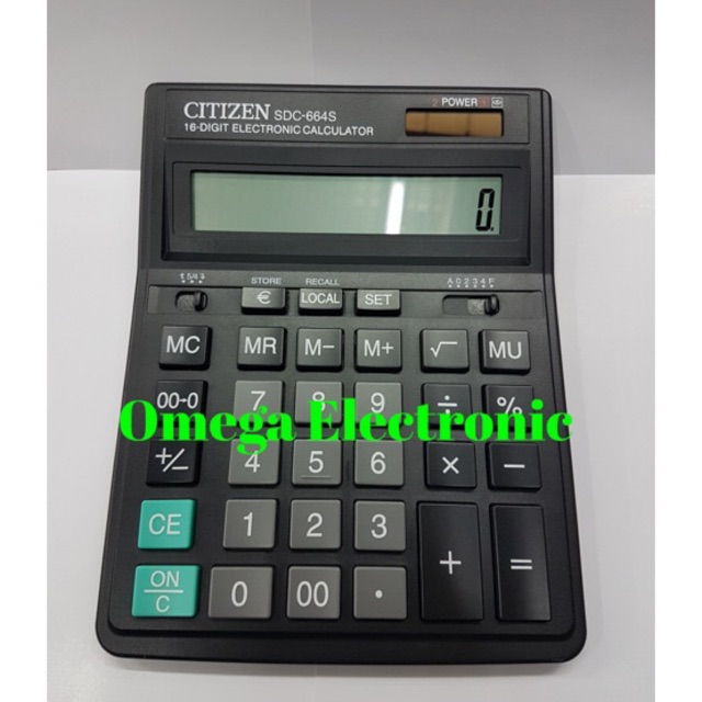 ORIGINAL Citizen SDC-664S - Kalkulator Meja Office Kantor Desktop Calculator SDC 664 S 664S 16 digit