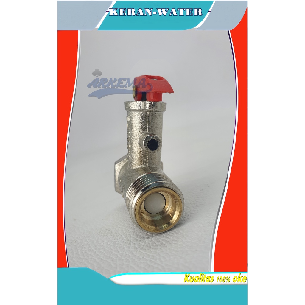 KRAN PENGAMAN AIR WATER HEATER GAS DAN LISTRIK  | KERAN SAFETY / SEFTY VALVE STAINLES WATER HITER