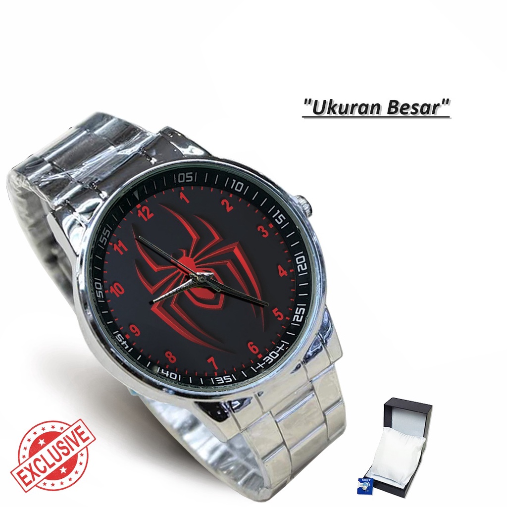 (Exclusive) Jam Tangan SPIDER-MAN Motif 1 Rante Couple / Satuan