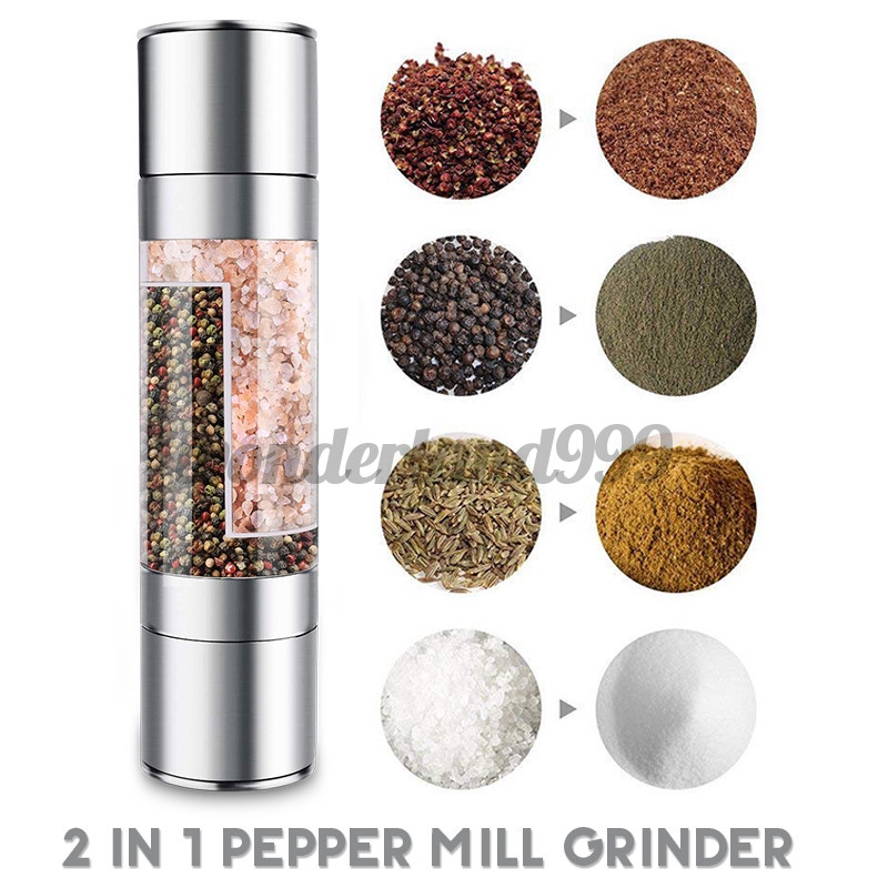 2 in 1 salt & pepper grinder fast delivery