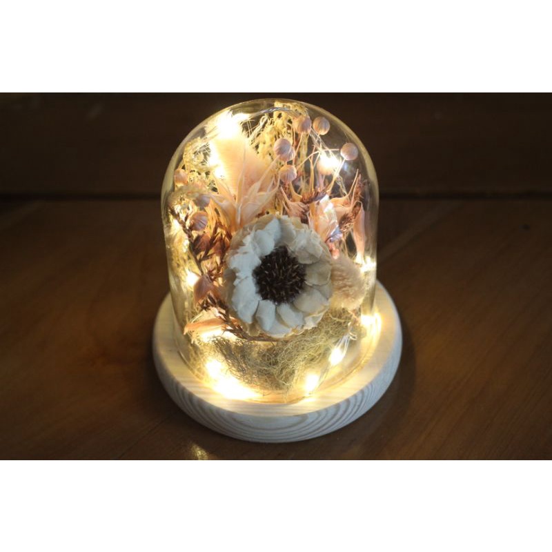 LED Dome Glass Flowers