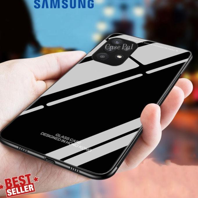 Case Samsung A32 5G Glass Case Miror Hard Tempered Backdoor Case Mhs-1071
