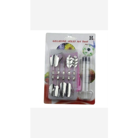 Gelatine jelly art tool H puding art decor 3D import puding hias