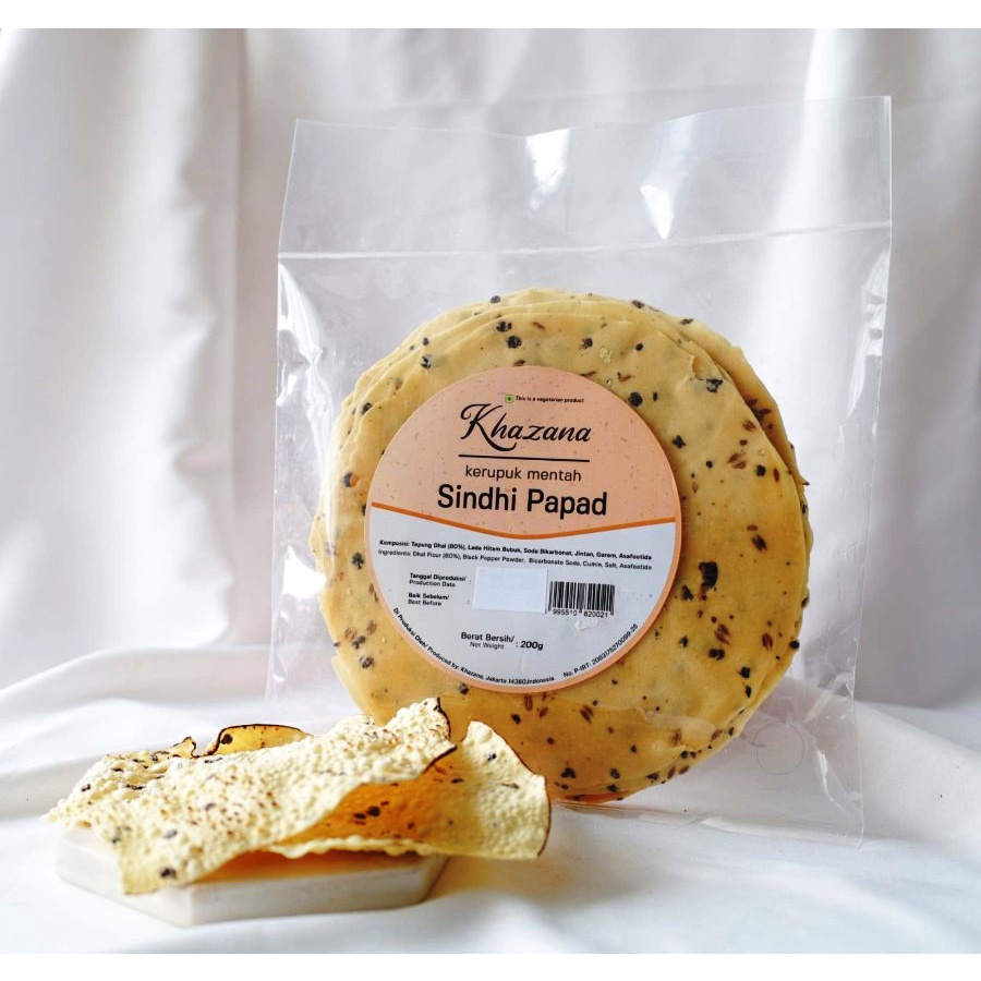 

Sindhi Papad Khazana 200 Gram / Crunchy Indian Crackers / Snack Kerupuk India