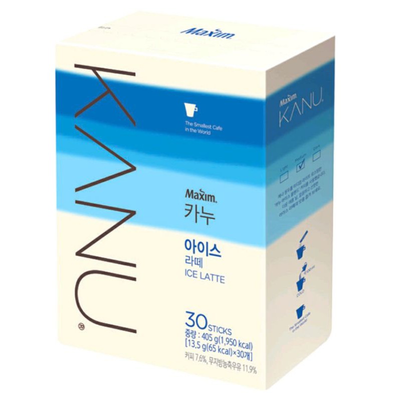 

MAXIM KANU ICE LATTE COFFEE/COFFEE KOREA 30T